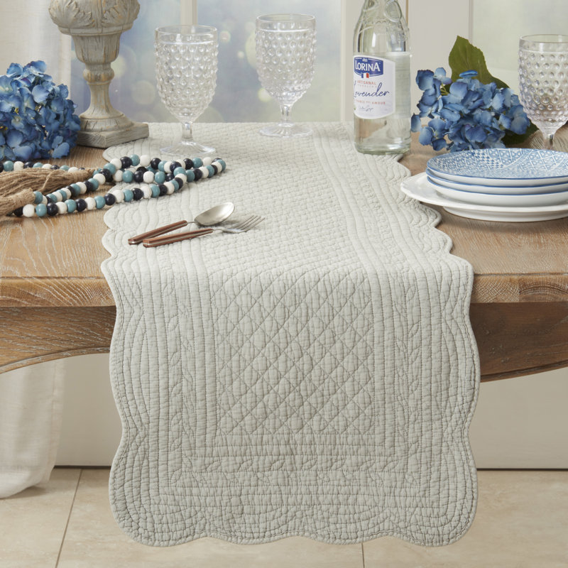 Sophisticated Quilted Table Runner, Blue
