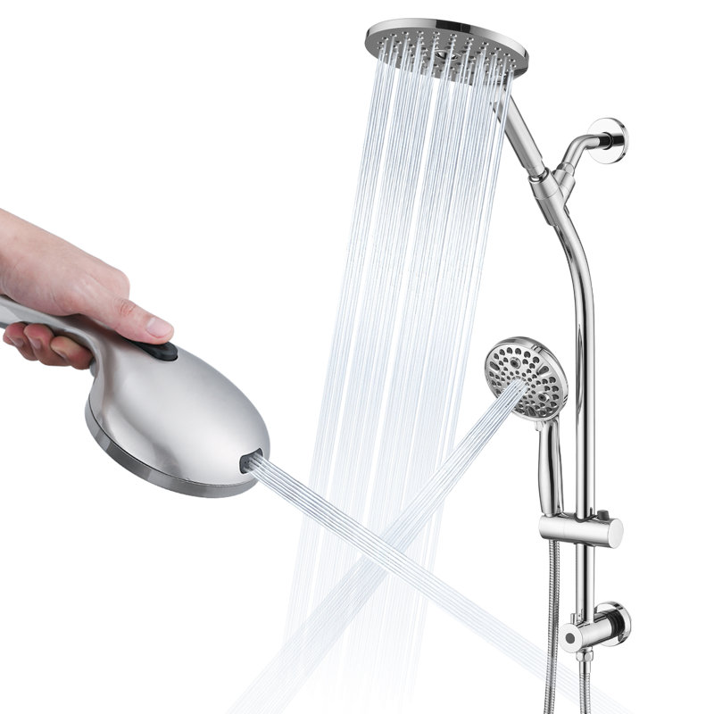 Complete Shower System with Handheld Shower, Chrome