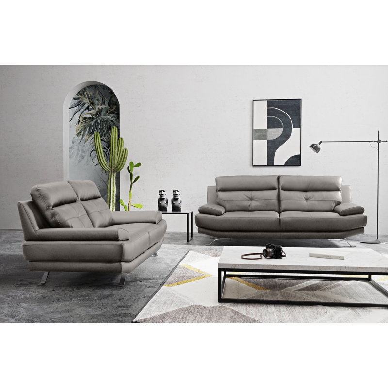 London 2 Seater Sofa, Steel