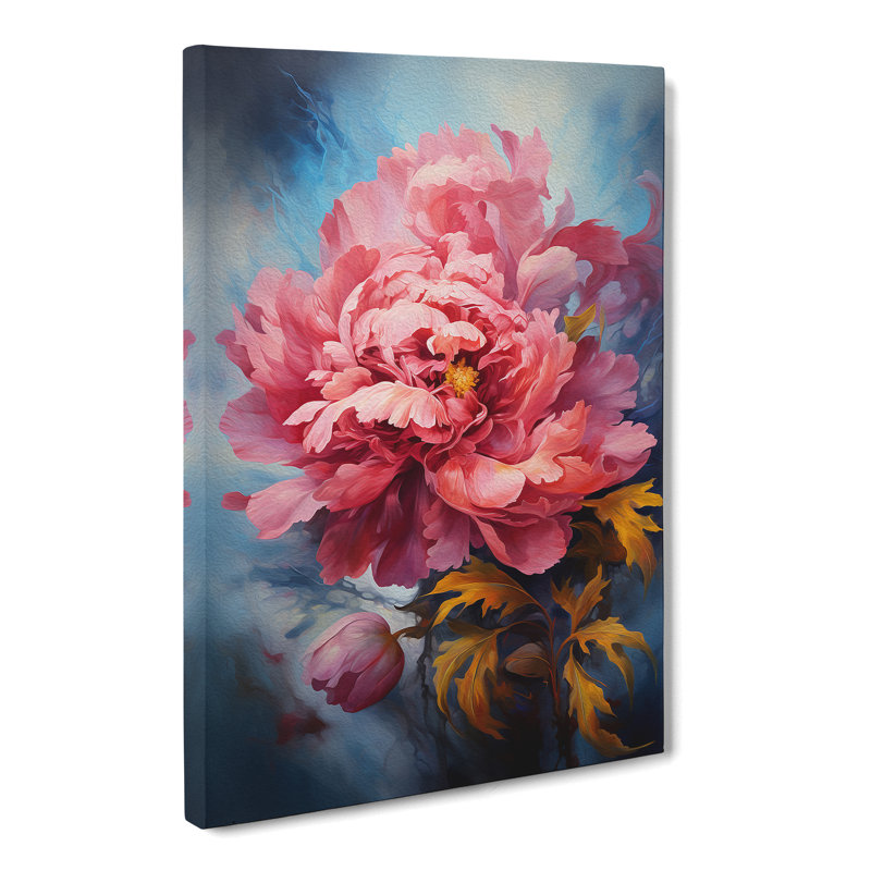 Peony Flower Informel - Print, 76cm H x 50cm W x 3cm D