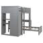 Lit mezzanine simple avec lit autonome, tablettes, bureau et garde-robe-1775264878