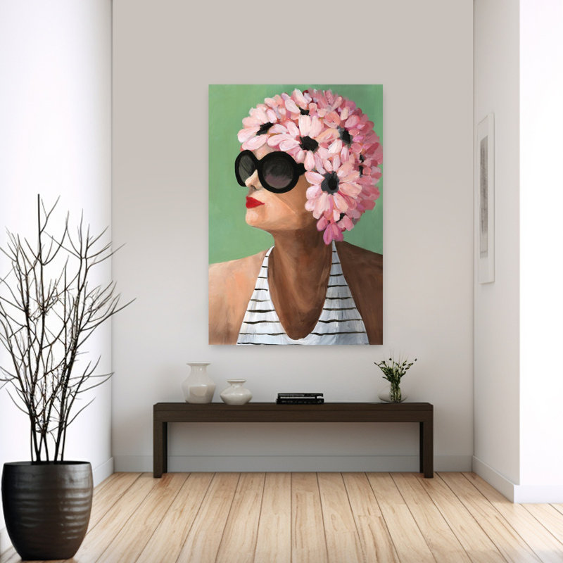 Pucker, rétro, été, art tropical, H 60 po x l 40 po