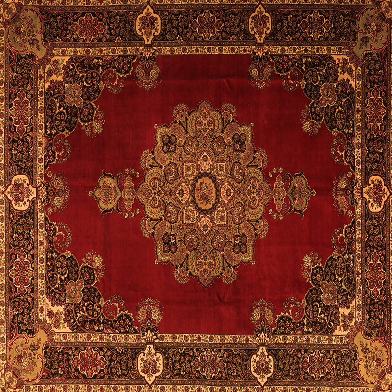 Oriental Indoor Rug, Square 3'