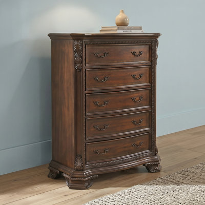 Bharata 5 - Drawer Chest Dark Walnut