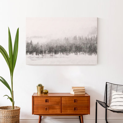 «Calm Snowy Trees», impression sur toile tendue