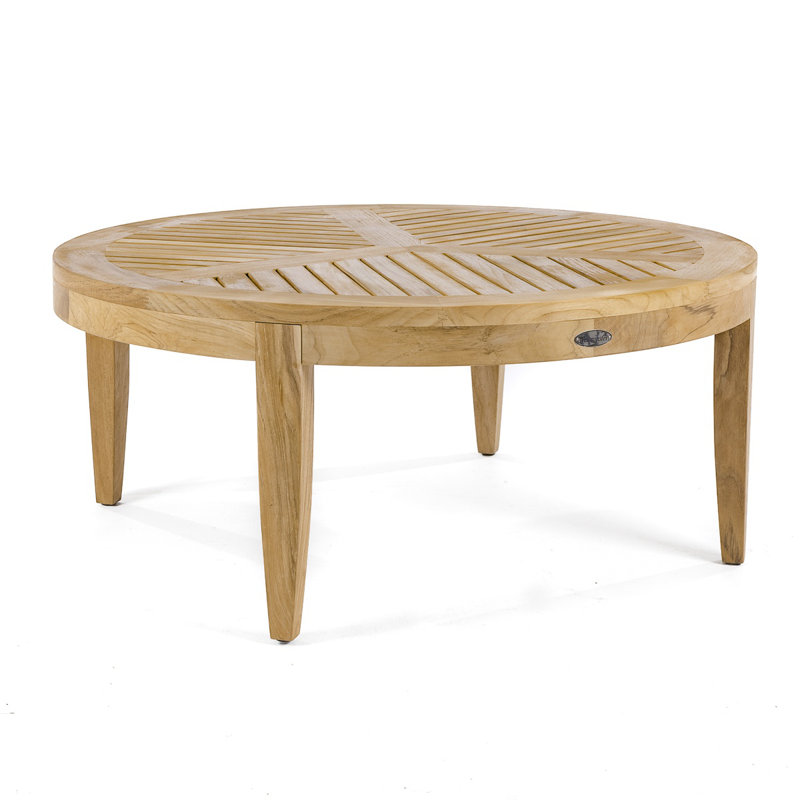 Laguna 40" Round Teak Outdoor Coffee Table