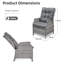 Outdoor Patio Dining Armchair with Cushion-2133777578