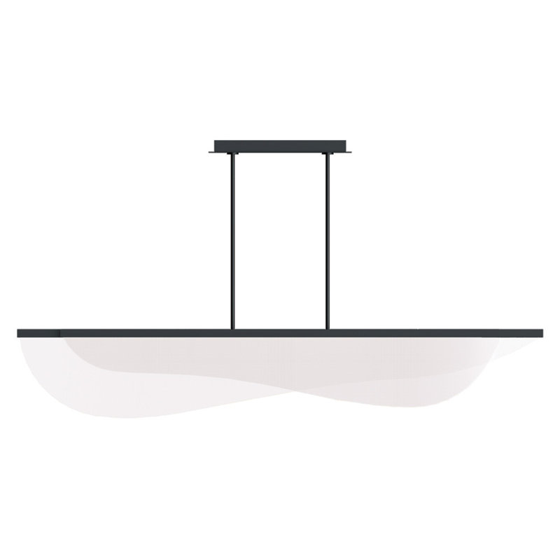 Nyra 12 - Light LED Pendant, Nightshade Black