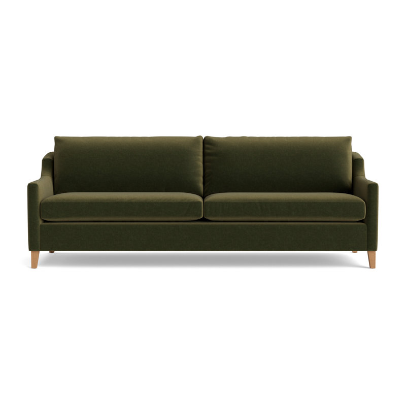 Gigi No Skirt 95 Sofa, Performance Velvet - Balsam, Natural