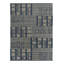 Rug & Kilim’S Swedish Rug In Blue & Grey High-Low Geometric Patterns-1325893507