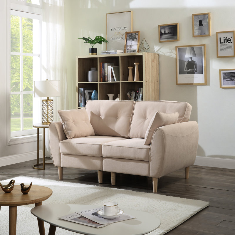 Soto Linen Blend Sofa, Beige