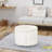 Luxurious Emerald Velvet Round Ottoman With Studded Rim For Extra Seating And Comfortable Foot Rest-2010419212