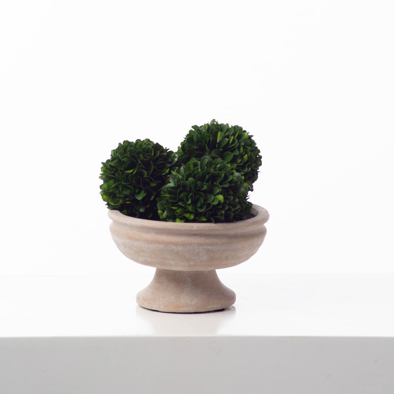 4'' Faux Boxwood Topiary