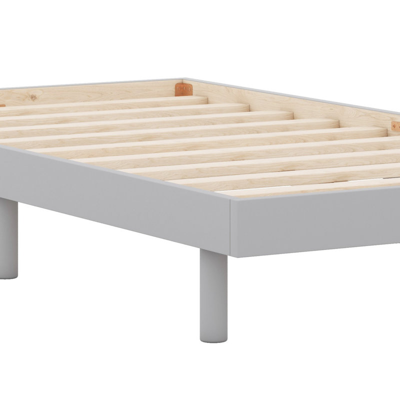 Modern Design Floating Platform Bed Frame, Gray