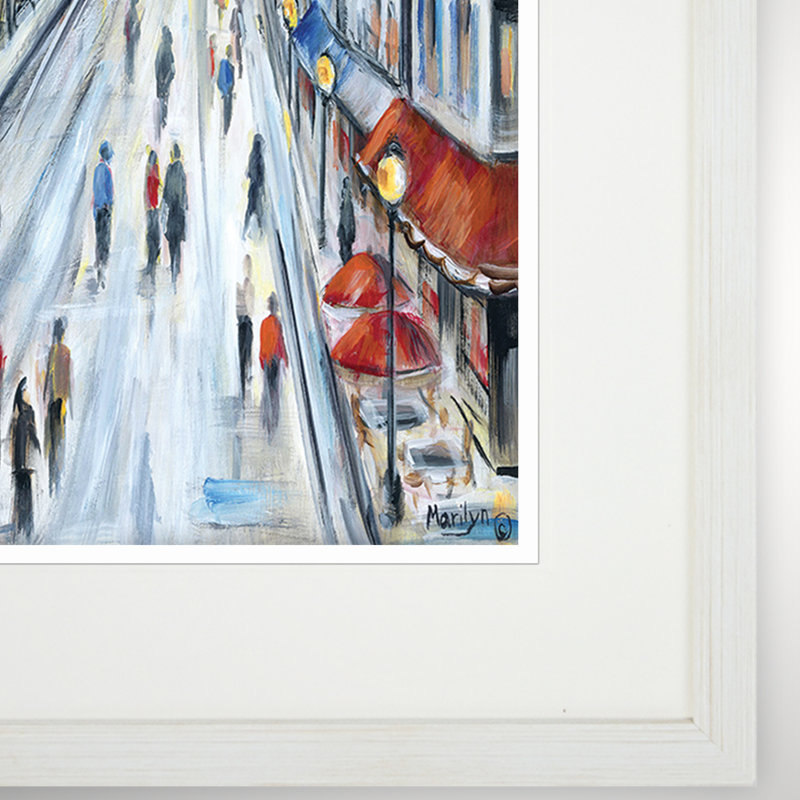 Paris " Paris Boulevard " 2 Piece Art Acrylic Print and Set