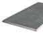 Twenties 8" x 4" Matte Ceramic Bullnose Tile Trim in Dark Gray
