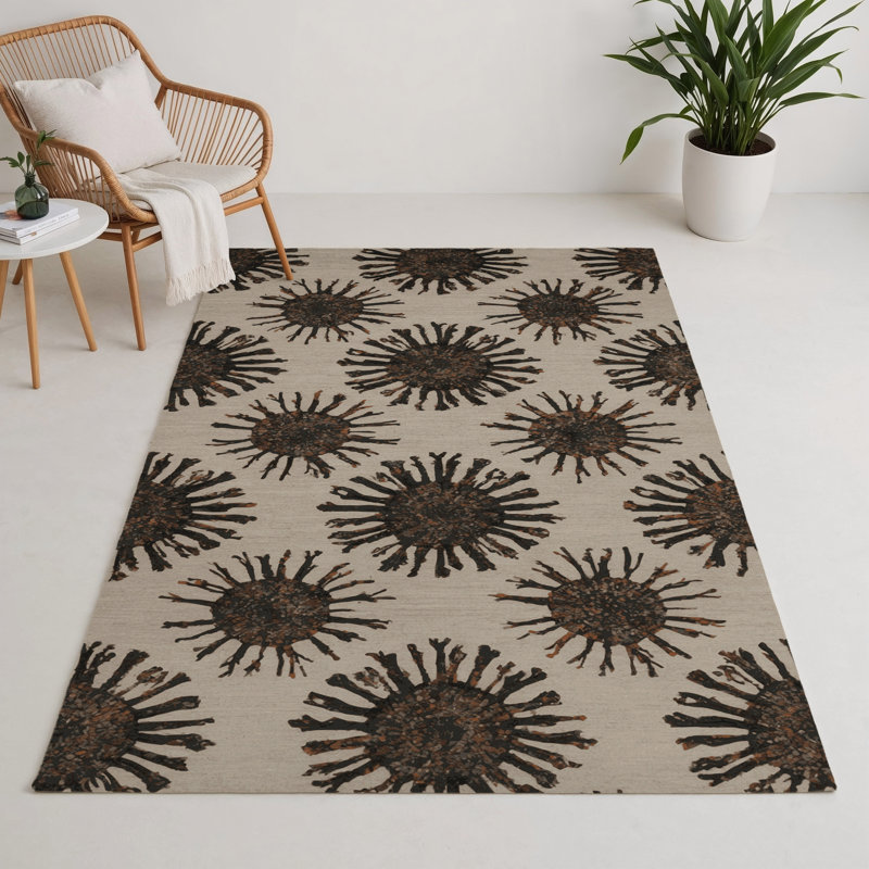 Tapis beige d'intérieur et d'extérieur Nature, Rectangulaire 3 pi x 5 pi