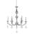 Jaquon 6-Light Chrome Chandelier With Clear Crystals-517571658-517571659