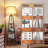 Modern Tripod Floor Lamp With 3-Tier Storage Shelves, Adjustable Color Temperature, Pull Chain Switch