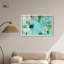 «Alista Green Blues Shadowbox», art abstrait vert par Art Remedy-115123760-115123754