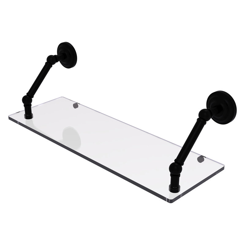 Jhene Bracket Shelf, Matte Black, 8" H x 24" W x 8" D