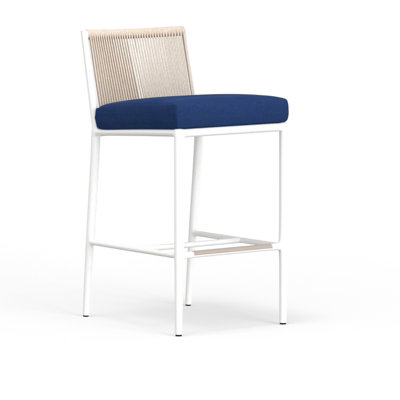 Sabbia Olefin Rope Outdoor Stool with Cushion