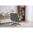 Leather Swivel Office Chair With Flip-up Armrests & Criss-cross Seat, Ergonomic Wide Seat Desk Chair With Wheels – Adjustable Rolling Chair For Home Office, Vanity, And Lounge-1221570801