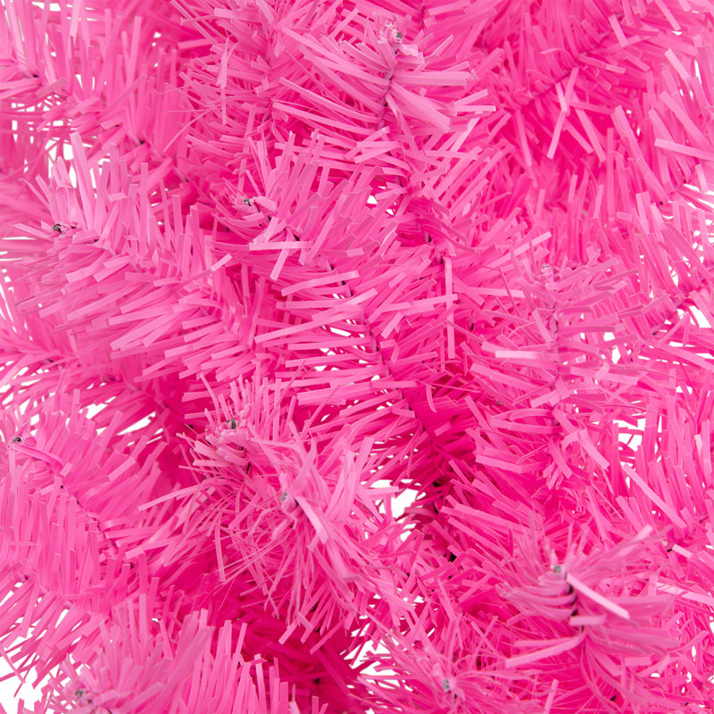 Artificial Pine Christmas Wreath - 36" - Pink - Unlit