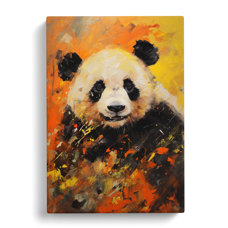 Panda Gestural - Print, 76cm H x 50cm W x 3cm D