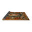 Tapis floral orange / vert-1898507156