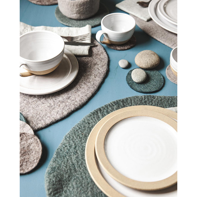 Artisan Felt Placemats, Stone