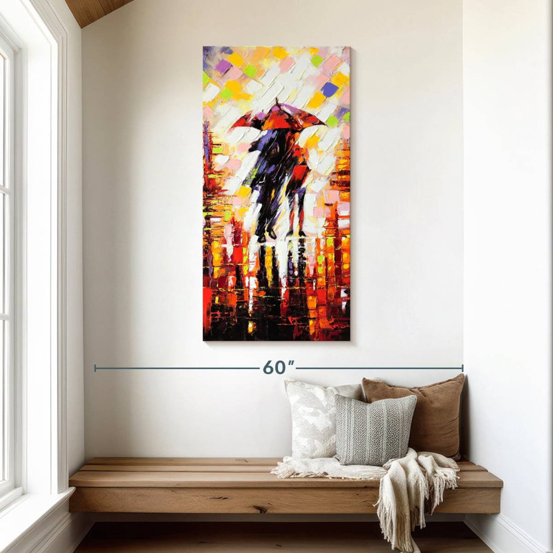 Two Lovers, 48" H x 24" W