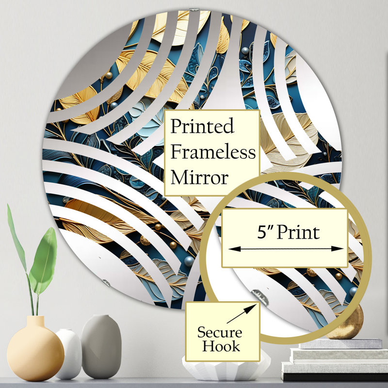 Creddy Circle Mirror, 23.6" x 23.6"