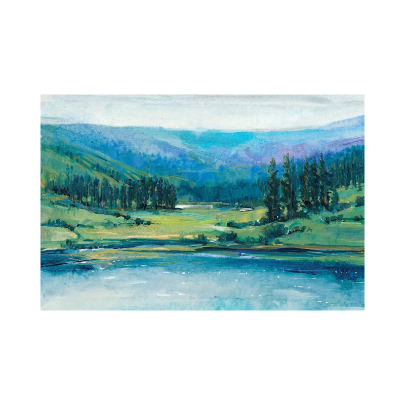 Mountain Lake I by Tim OToole - Wrapped Canvas Painting, 20.32 cm H x 30.48 cm W