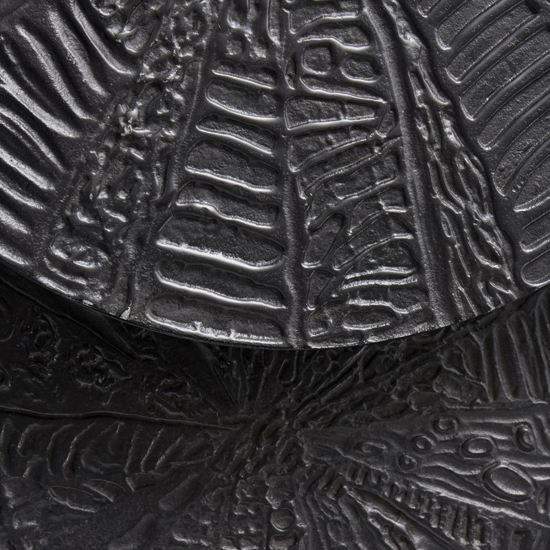 Quantum Black Metal Round Nesting Tables - 19"W x 20"H