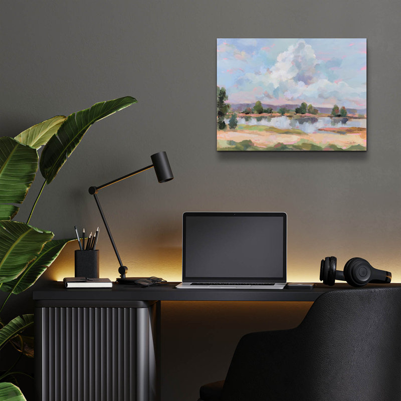  «River View» par Silvia Vassileva, art mural en verre acrylique, H 12 po x l 16 po x P 0,13 po