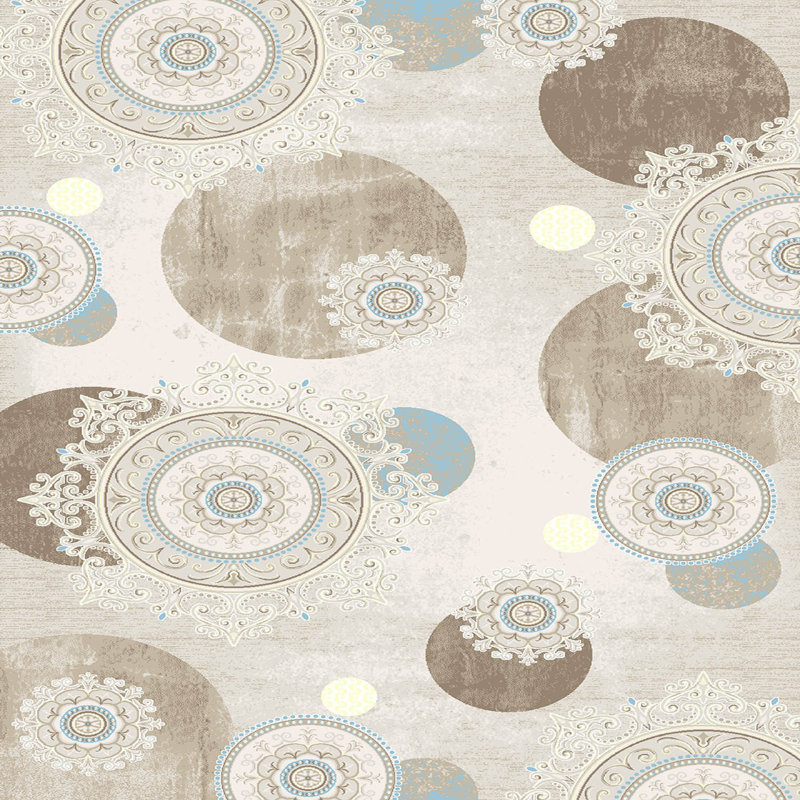 Soft Hall Carpet (2.6 x 4.9 ft), 1% Polyester, .3 in Pile Height | Antibacterial, Non-Slip Underside, 65 g/m² | Machine Washable, 3D Digital Print | Perfect for Living Room, Entryway & Bedroom Décor