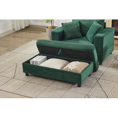 Chaise Lounge Chair Accent Sofa Bed Upholstered Sleeper Couch Bed Modern Deep Seat Upholstered Armchair