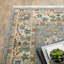 Tapis oriental en laine et en nylon tissé à la machine-841243015