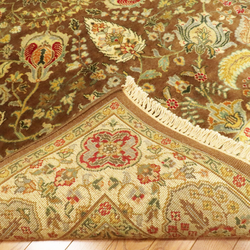 Golden Age Hand Knotted Wool Area Rug, Rectangle 4' x 6'