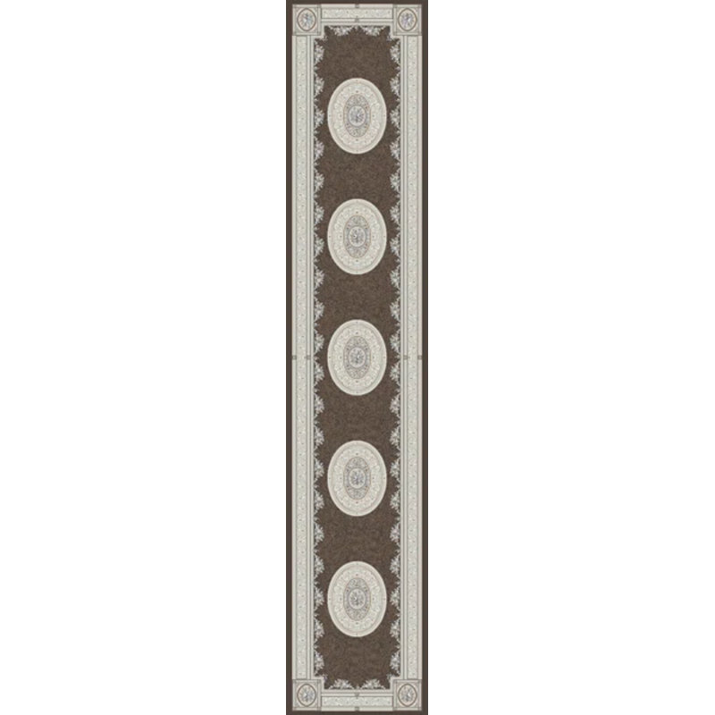 JARDIN ANTIQUE 2.2X11 57226-3295 Brun / crème, Tapis de couloir 2 pi 2 po x 11 pi