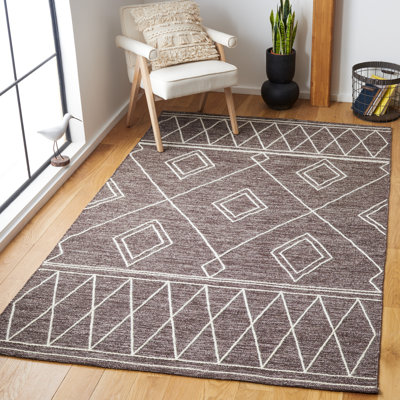 Tapis brun / ivoire Holtby Southwestern