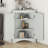 Grey Triangle Storage Cabinet With Adjustable Shelves - For Garage And Basement Modern For Home Organization