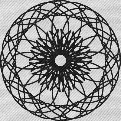 Tapis noir/gris tissé à la machine