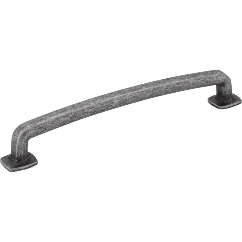 Belcastel I Bar Pull, Distressed Antique Silver, 6 5/16"