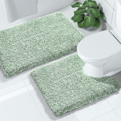 Popincourt Microfiber / Microsuede Non-Slip Bath Rug