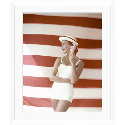 «Glamour», crème glacée et rayures, «Leombruno-Bodi, 1 juillet 1955»
