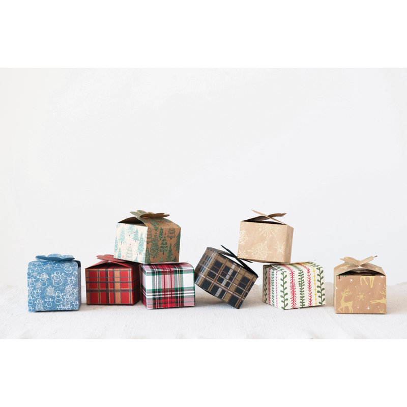 Boîte-cadeau artisanale en papier recyclé