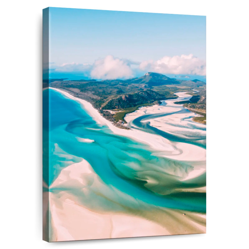 Aime, bord de mer, plage d'Airlie, H 24 po x l 16 po