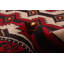 Tapis kaki / rouge One-of-a-Kind 3 pi 6 po x 6 pi 1 po
